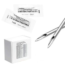 Ear Septum Nose Piercing Needles Surgical Steel EO Gas Sterilized Tri-beveled Hollow Tattoo Piercing Needle